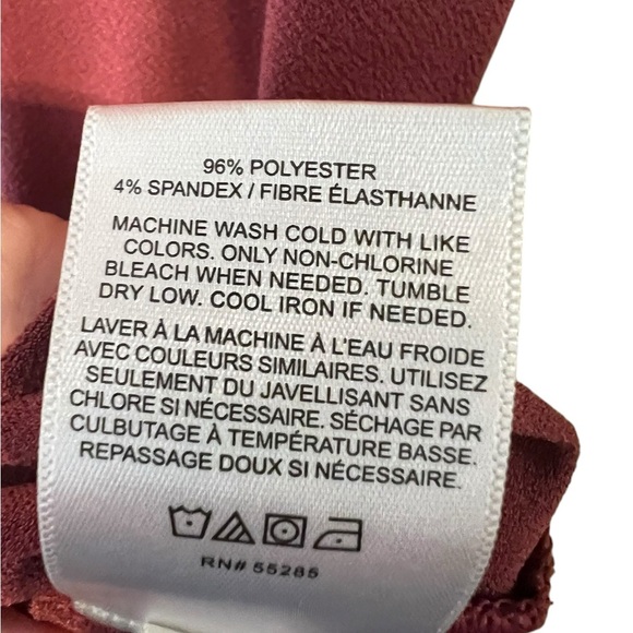 🟠Express Short Puff Sleeve Tee Mauve Medium - Picture 4 of 8